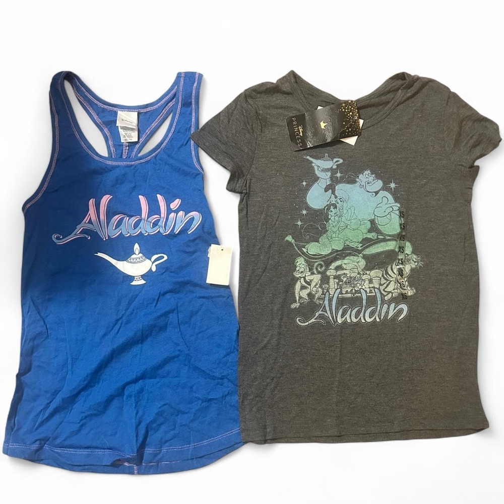 Disney “Aladdin” tank top & tee bundle (NWT)